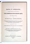 ANESTHESIA.  Jackson, Charles T. A Manual of Etherization.  1861.  Inscribed by Jackson to Jules Marcou.